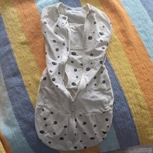 Charming Black and White Polka Dot Kids Sleep Sack